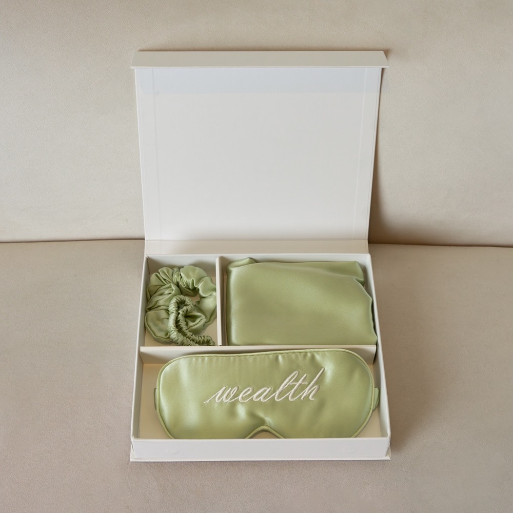 Sage Silk Sleep Set - Manifest Wealth